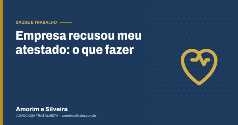 Empresa recusou meu atestado: o que fazer