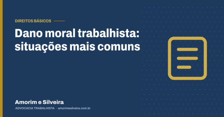 Dano moral trabalhista: situações mais comuns