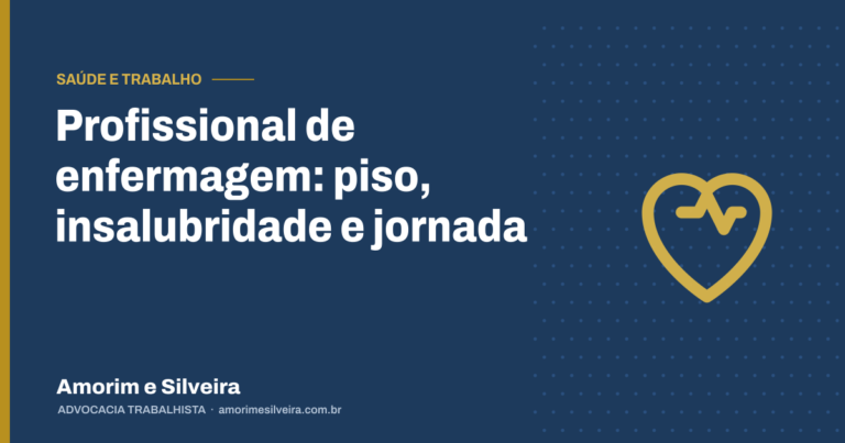 Profissional de enfermagem: piso, insalubridade e jornada