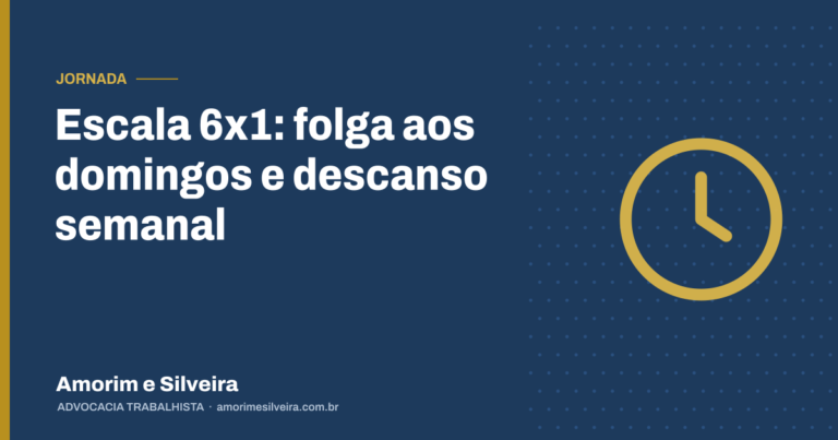Escala 6×1: folga aos domingos e descanso semanal
