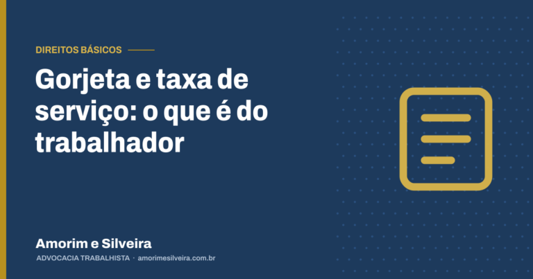 Gorjeta e taxa de serviço: o que é do trabalhador
