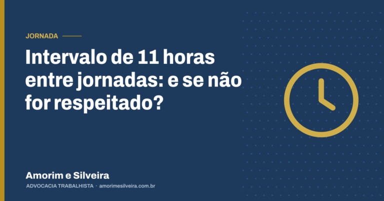 Intervalo de 11 horas entre jornadas: e se não for respeitado?