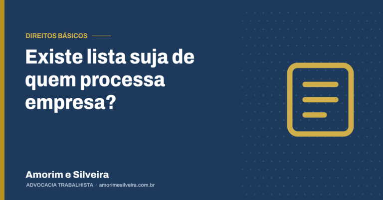 Existe lista suja de quem processa empresa?