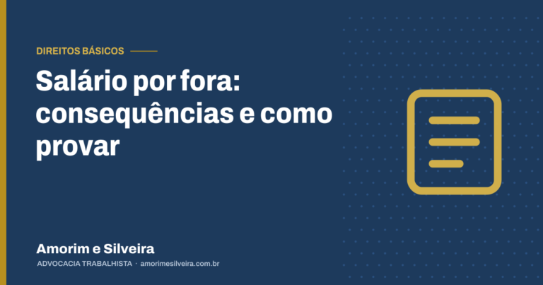 Salário por fora: consequências e como provar