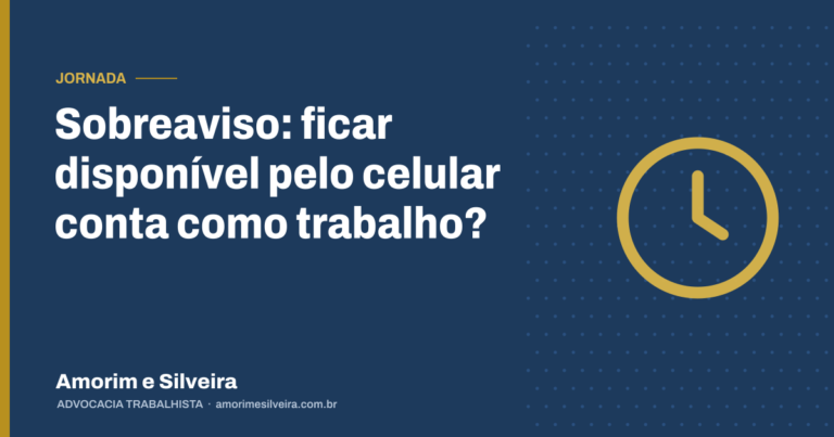 Sobreaviso: ficar disponível pelo celular conta como trabalho?