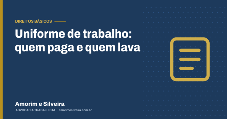 Uniforme de trabalho: quem paga e quem lava