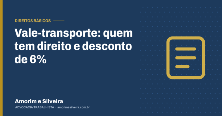 Vale-transporte: quem tem direito e desconto de 6%